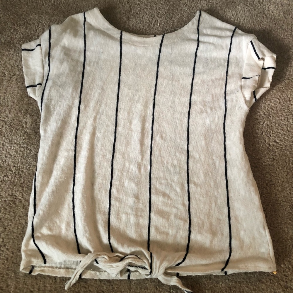 Zara tie in front top